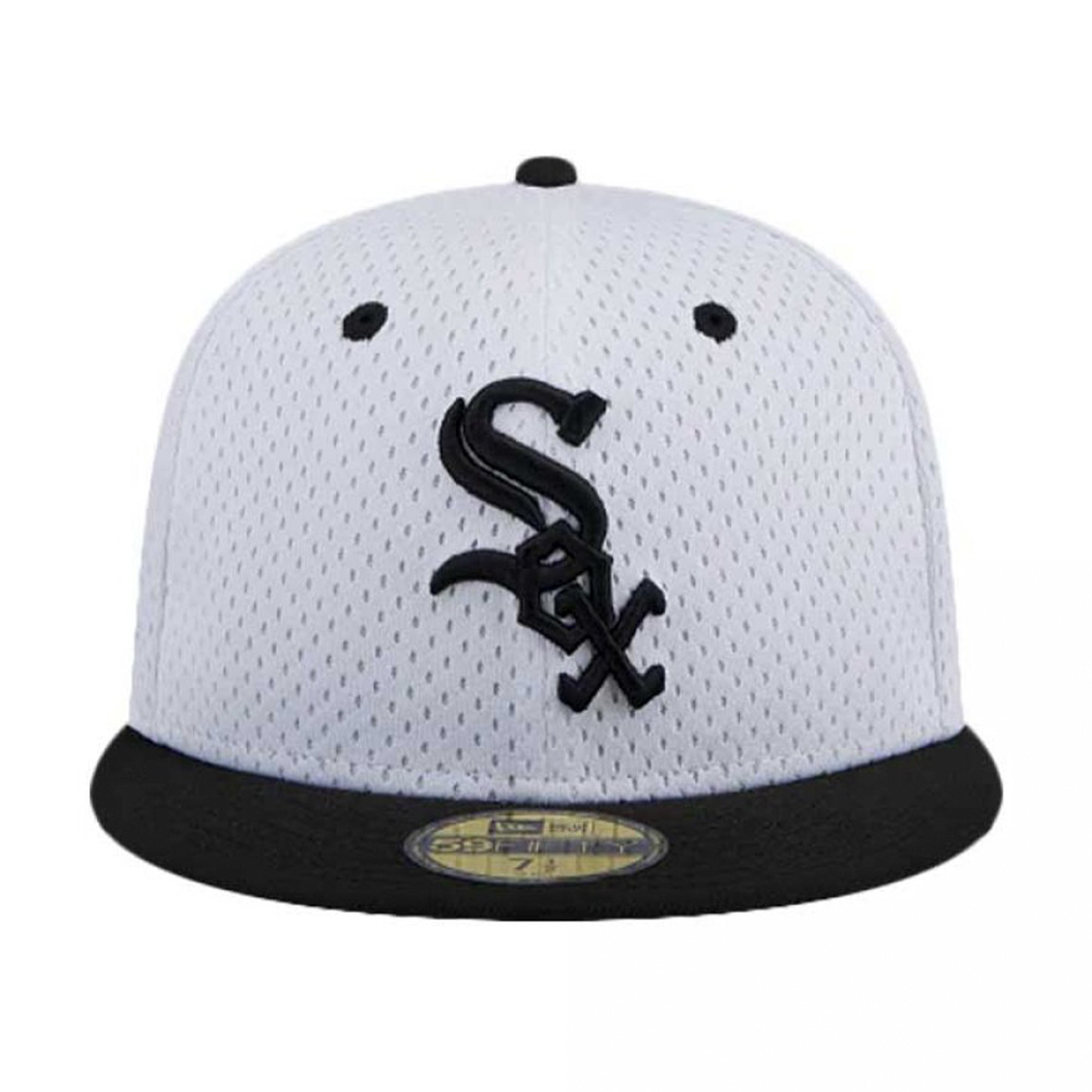 New Era Men Chicago White Sox Fitted Hat (White)-Nexus Clothing