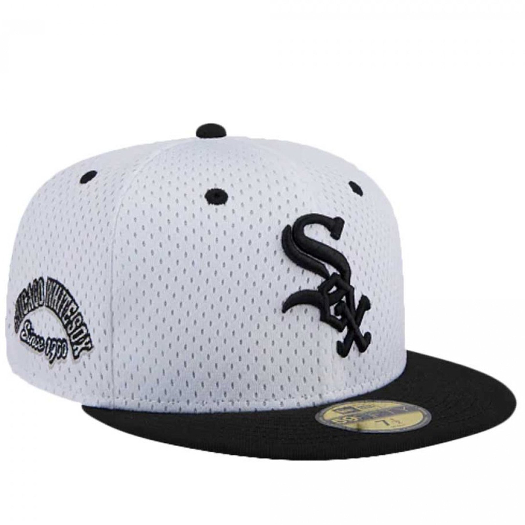 New Era Men Chicago White Sox Fitted Hat (White)-Nexus Clothing