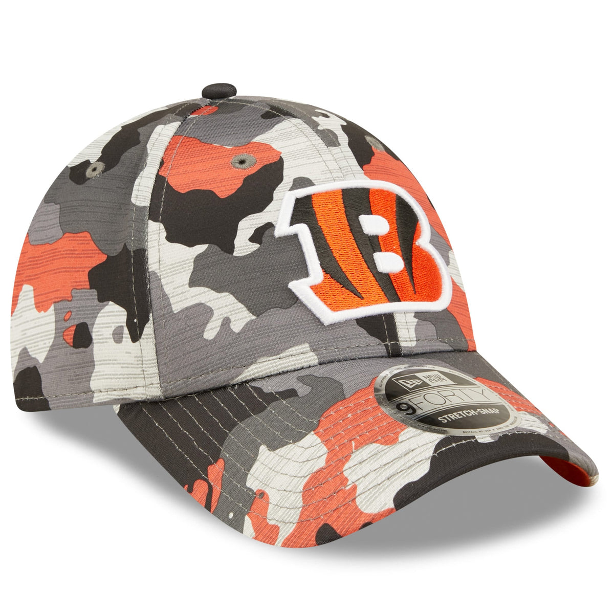 New Era Men Cincinnati Bengals Training 9Forty Snapback (Orange Camo)