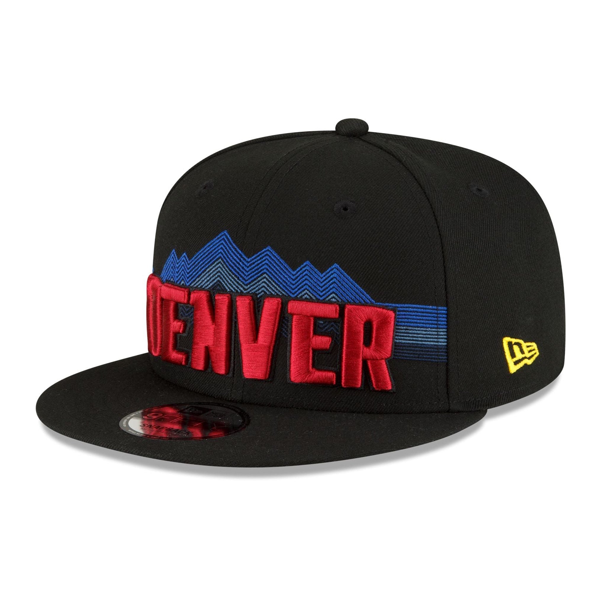 New Era Men Denver Nuggets 2023 City Edition 9FIFTY Snapback (Black)-Black-OneSize-Nexus Clothing