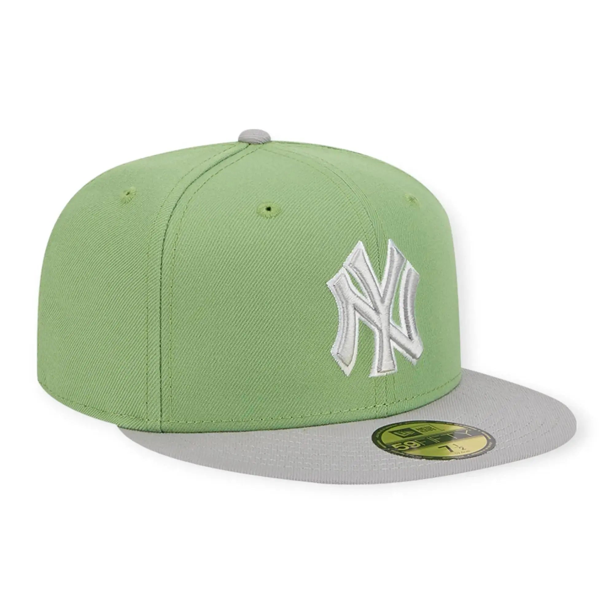 New Era Men Fitted 2 Tone Color Pack New York Yankees(Light Green Grey)-Nexus Clothing