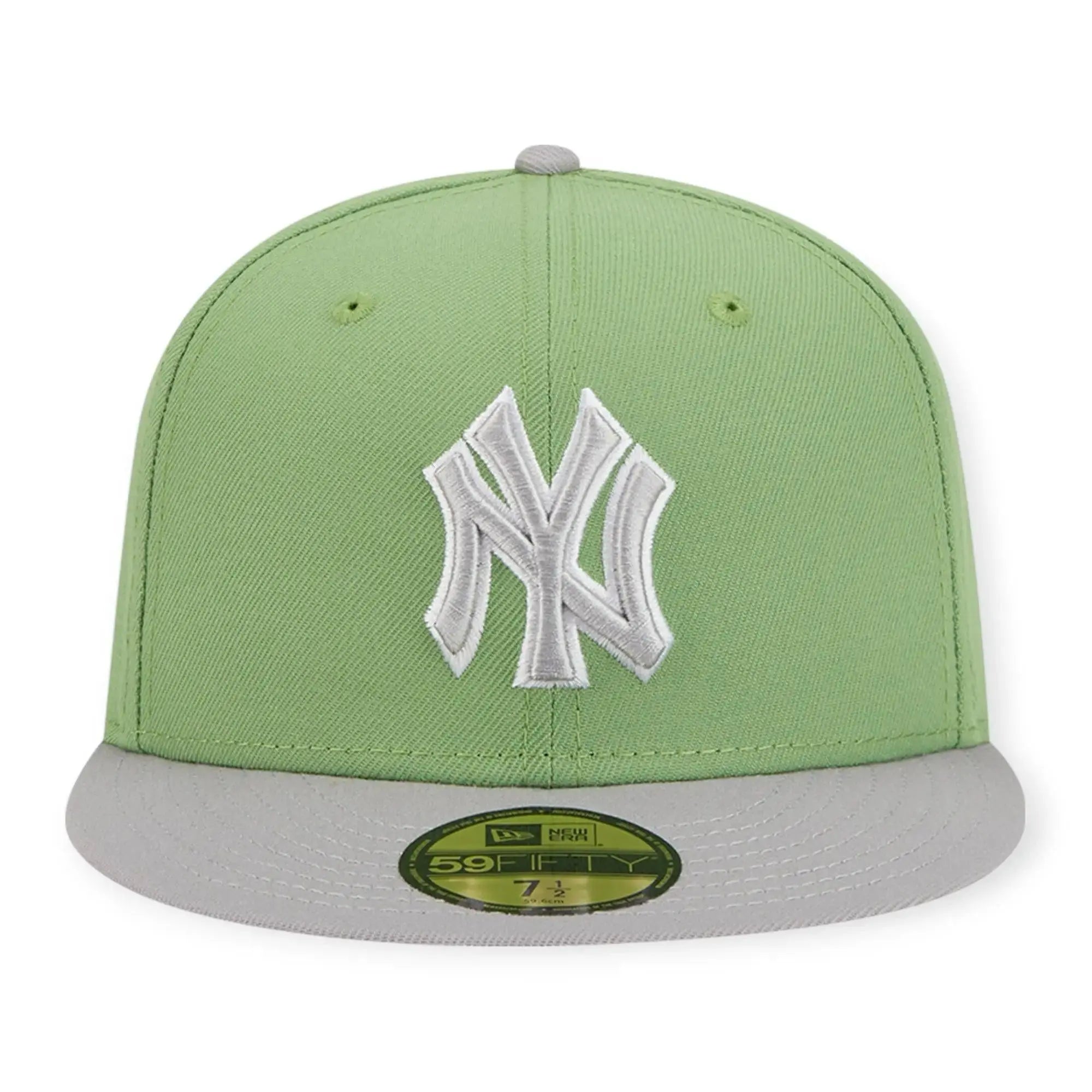 New Era Men Fitted 2 Tone Color Pack New York Yankees(Light Green Grey)-Nexus Clothing