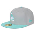 New Era Herren Los Angeles Dodgers Fitted (Grau Mint)