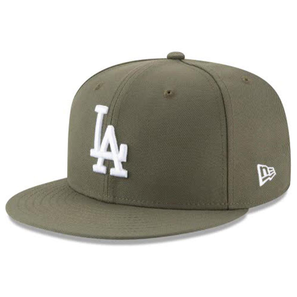 New Era Men Los Angeles Dodgers Olive 59Fifty Fitted-Olive-6 7/8-Nexus Clothing