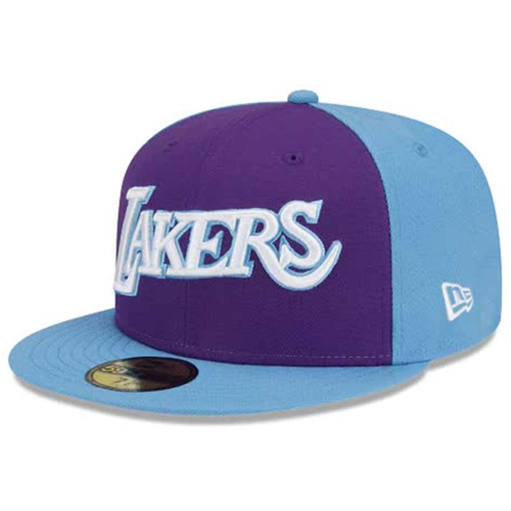 New Era Men Los Angeles Lakers Fitted (Blue Purple)-Blue Purple-7-Nexus Clothing
