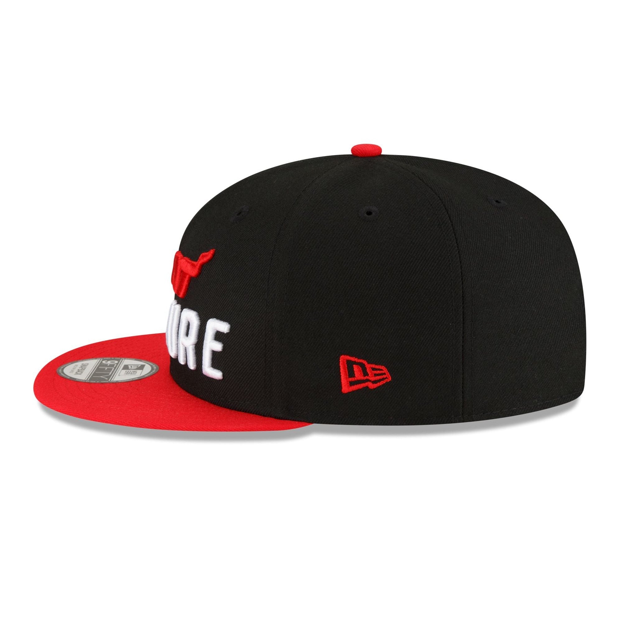 New Era Men Miami Heat 2023 City Edition 9FIFTY Snapback (Black Red)-Black Red-OneSize-Nexus Clothing