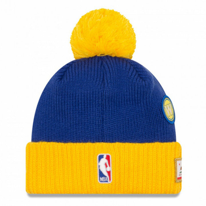 New Era Men NBA 18 Draft Golden State Warriors Beanie (Blue)-Nexus Clothing