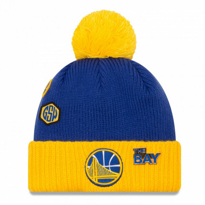 New Era Men NBA 18 Draft Golden State Warriors Beanie (Blue)-Nexus Clothing