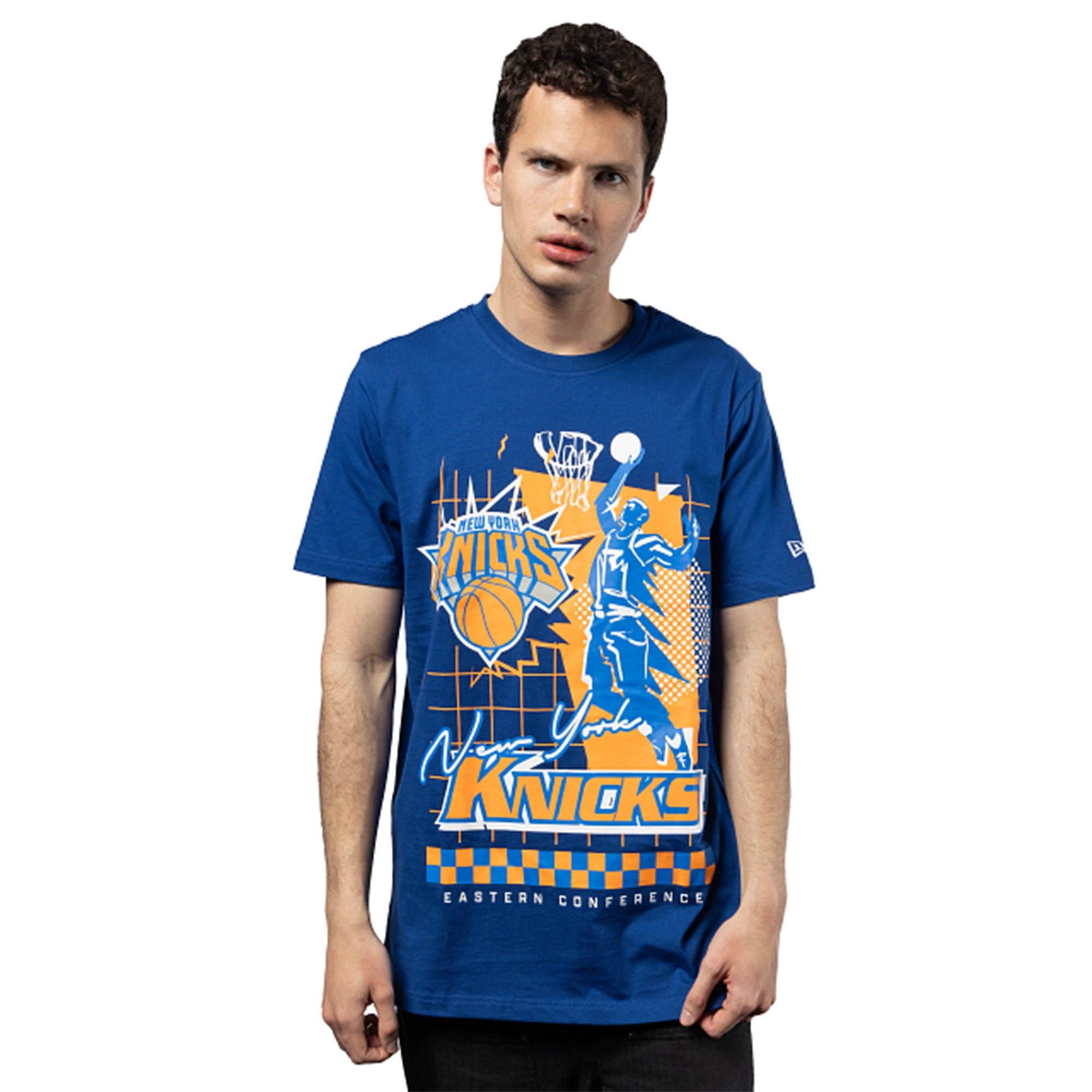 New Era Men New York Knicks All-Star Tee (Blue)-Blue-Small-Nexus Clothing