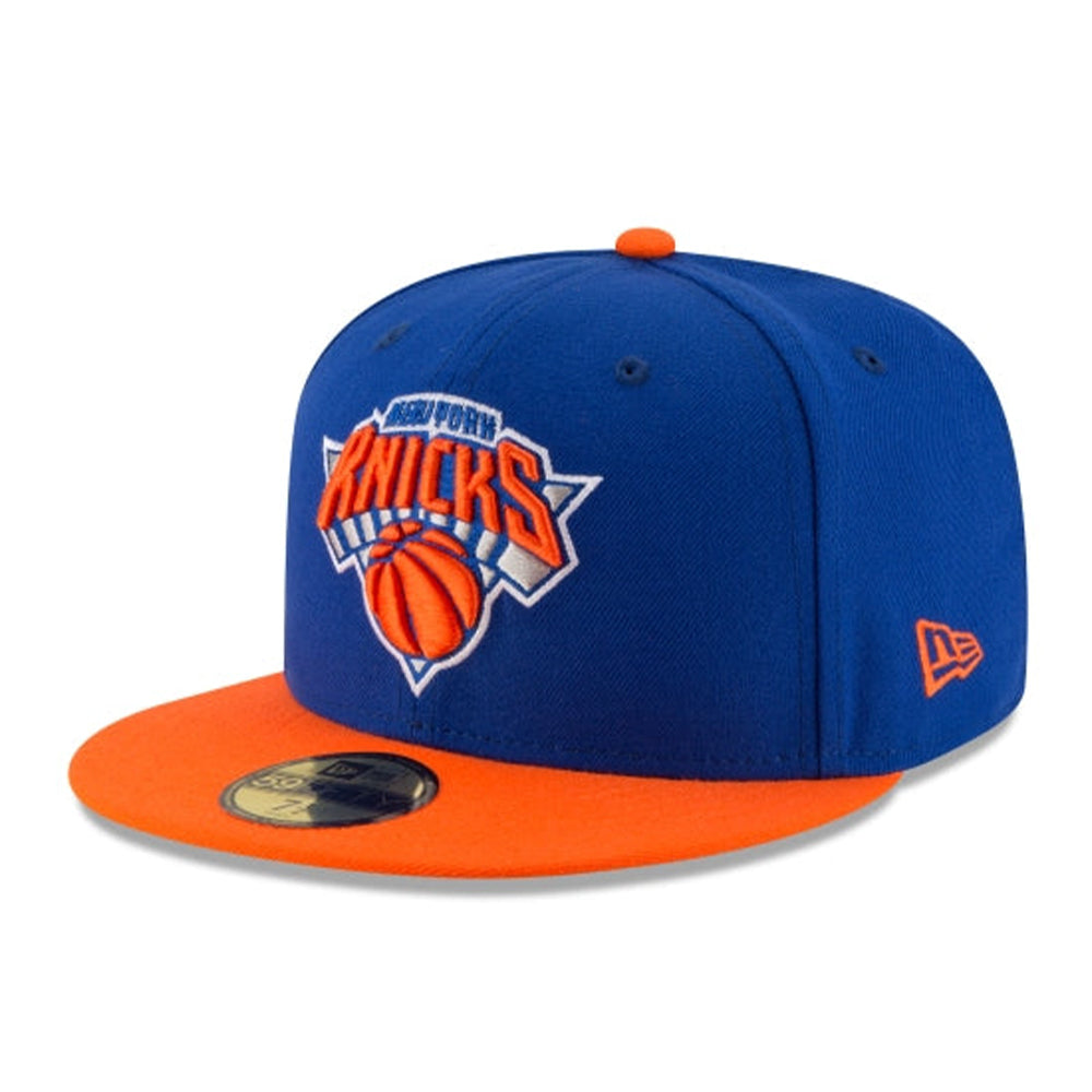New Era Men New York Knicks Tone 59FIFTY Fitted (Blue Orange)-Blue Orange-6 7/8-Nexus Clothing