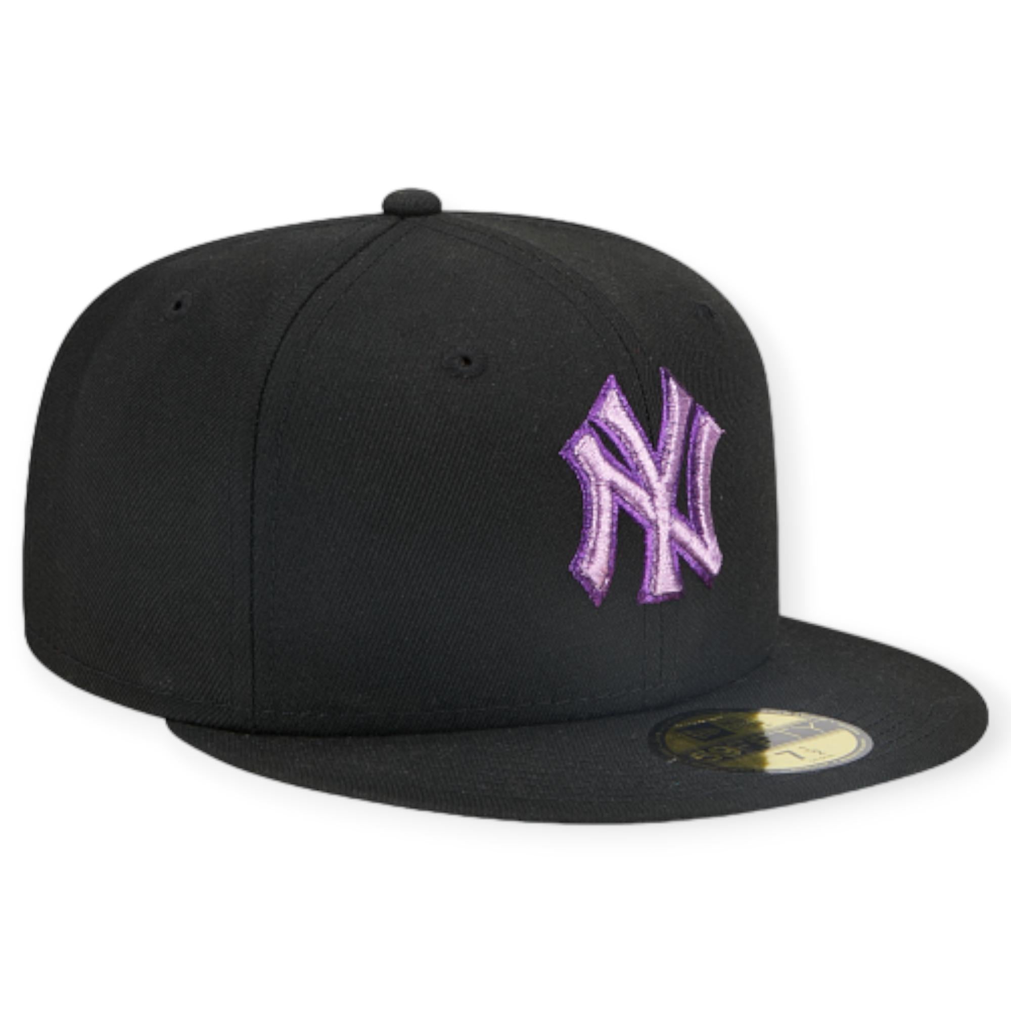 New Era Men New York Yankees Metallic Pop 59FIFTY Fitted (Black)-Nexus Clothing