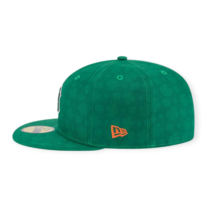 New Era Men New York Yankees St. Patrick’s Day Limited Edition Leaf Pattern Green Fitted Cap-Nexus Clothing