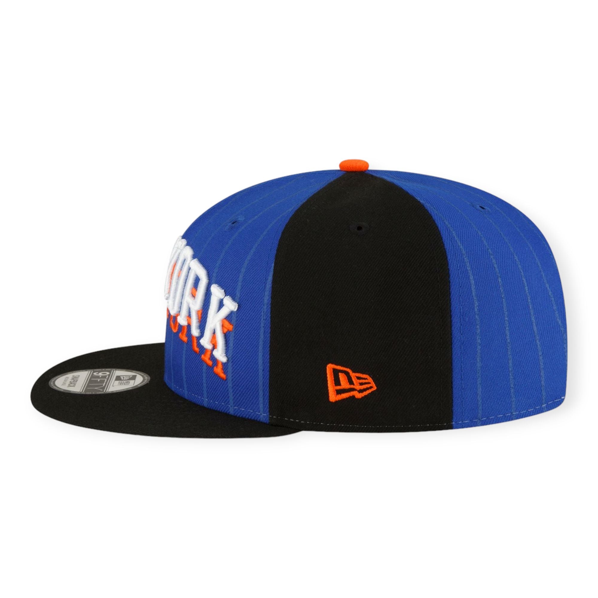 New Era Men New york Knicks 2023 City Edition 9FIFTY Snapback (Blue Orange)