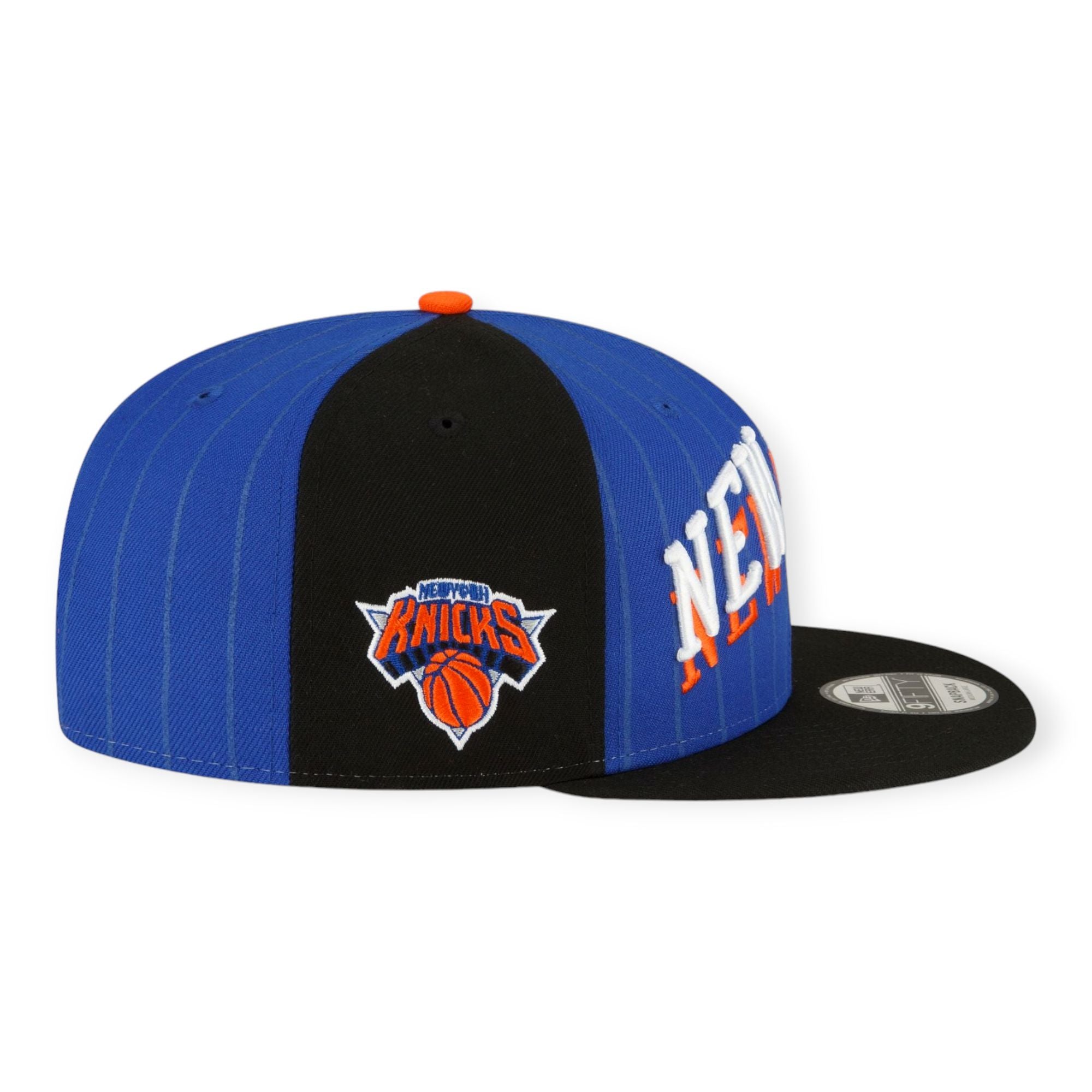 New Era Men New york Knicks 2023 City Edition 9FIFTY Snapback (Blue Orange)
