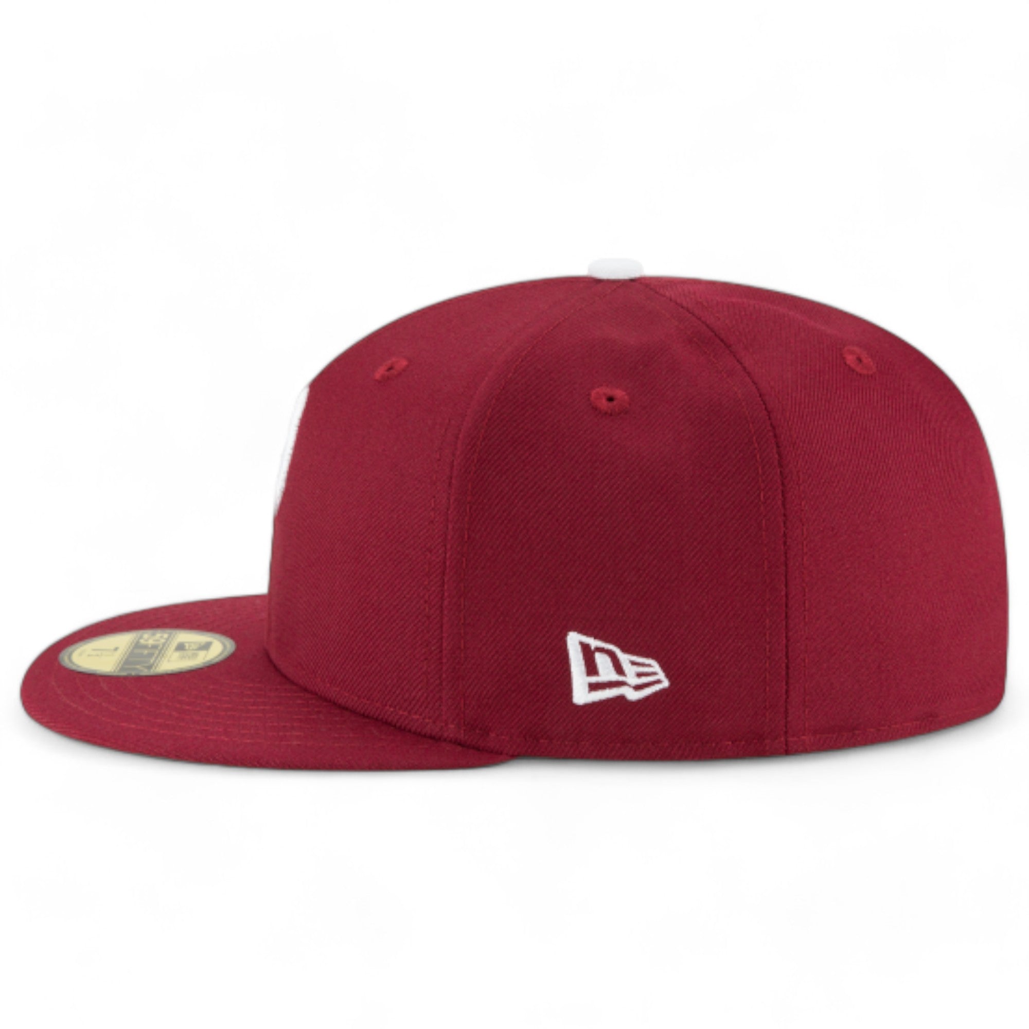 New Era Men Philadelphia Phillies Burgundy 59FIFTY Fitted Hat (Burgundy)-Nexus Clothing