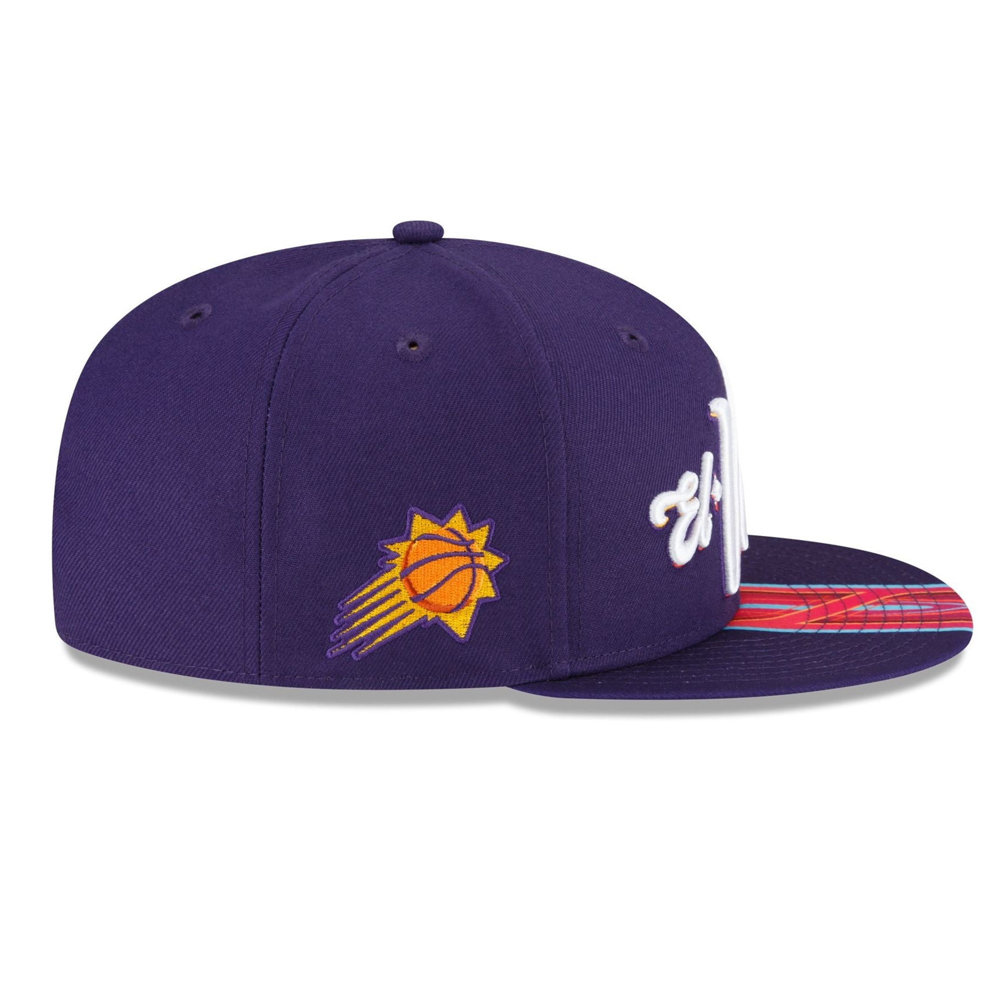 New Era Men Phoenix Suns 2023 City Edition 9FIFTY Snapback (Purple)-Purple-OneSize-Nexus Clothing