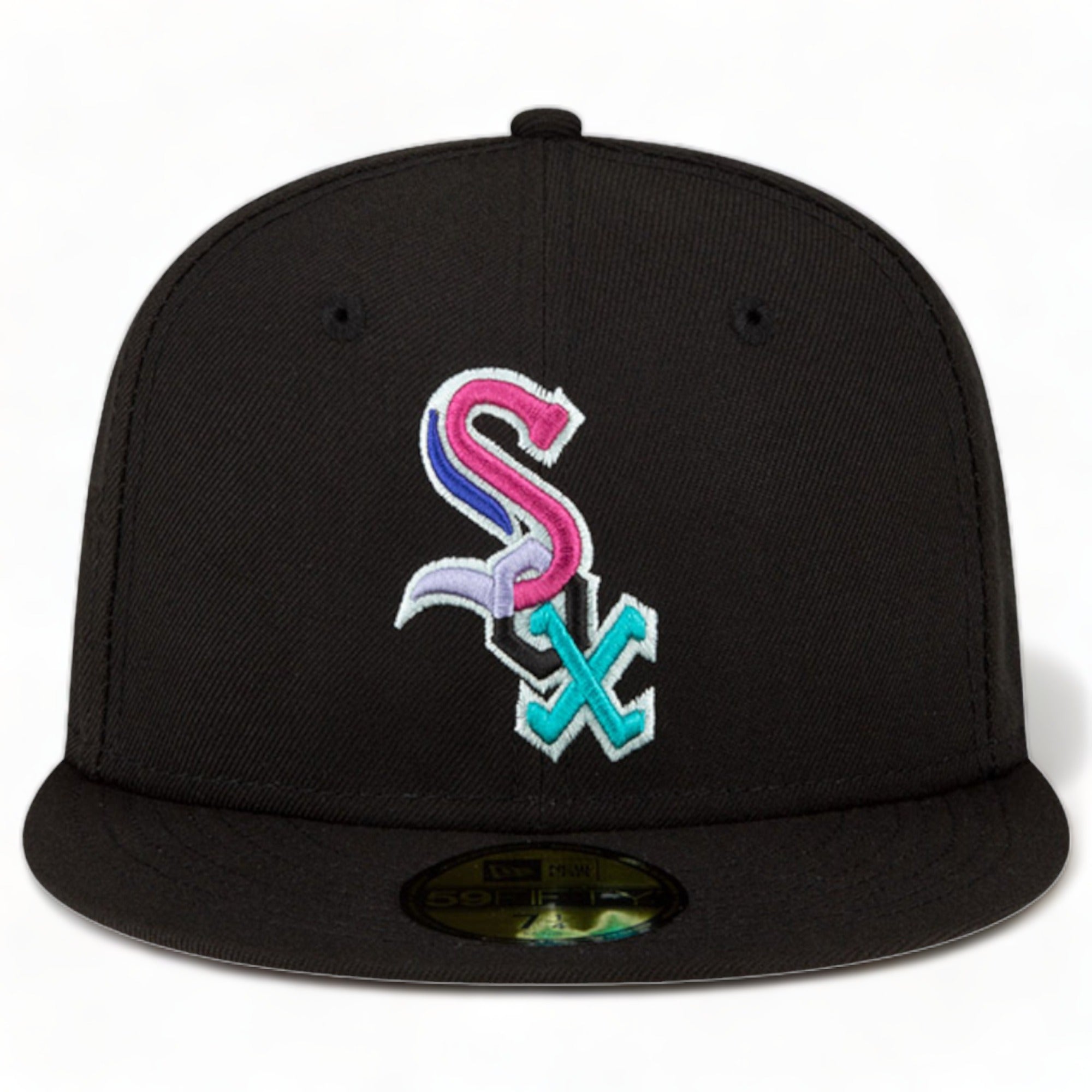 New Era Men Polarlight Chicago White Sox Fitted (Black)-Nexus Clothing