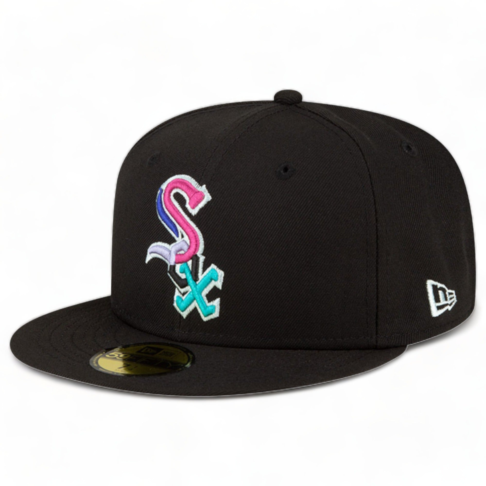 New Era Men Polarlight Chicago White Sox Fitted (Black)-Black-8 1/4-Nexus Clothing