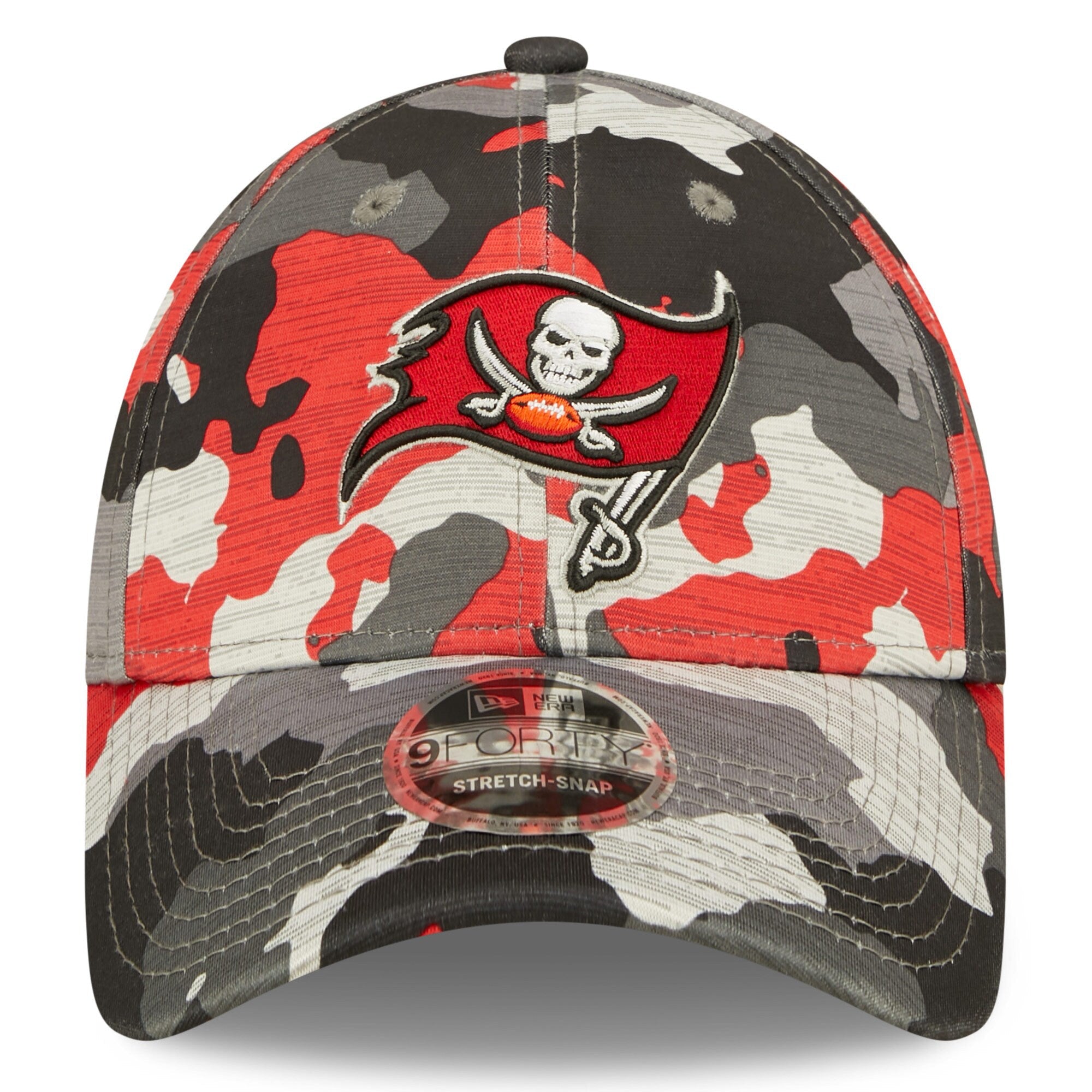 New Era Men Tampa Bay Buccaneers NFL Training 9forty Snapback (Red Camo)-Red Camo-OneSize-Nexus Clothing