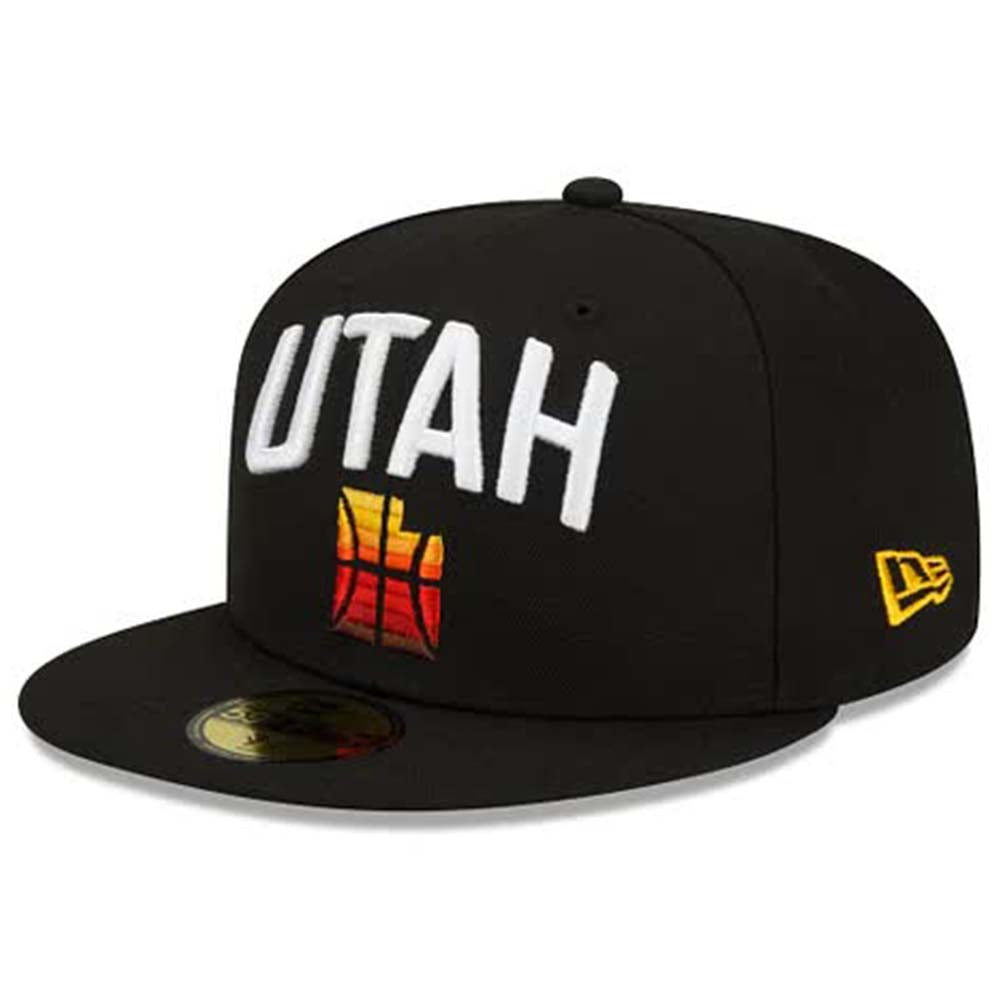 New Era Men Utah Jazz Fitted (Black)-Black-7-Nexus Clothing