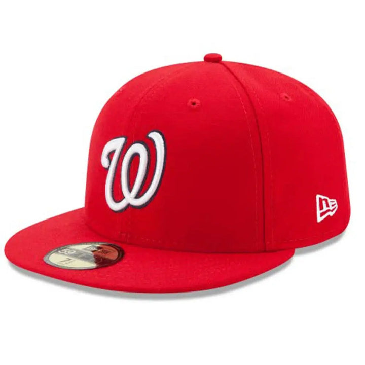 New Era Men WASHINGTON NATIONALS AUTHENTIC COLLECTION 59FIFTY FITTED-Red-6-Nexus Clothing