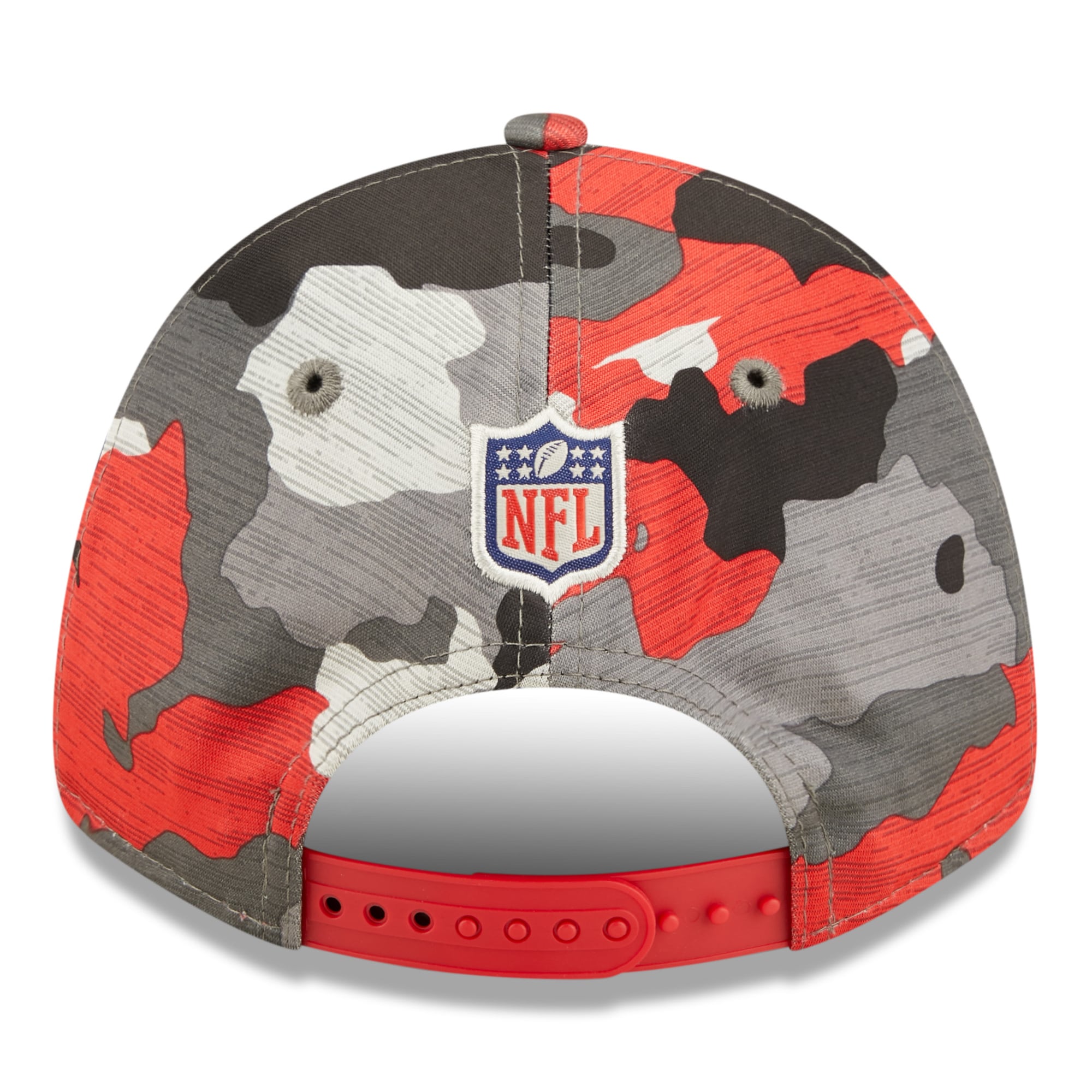 New Era Men Youth San Francisco 49ers 2022 NFL Training Camp Official 9FORTY Hat (Red Camo)-Red Camo-OneSize-Nexus Clothing