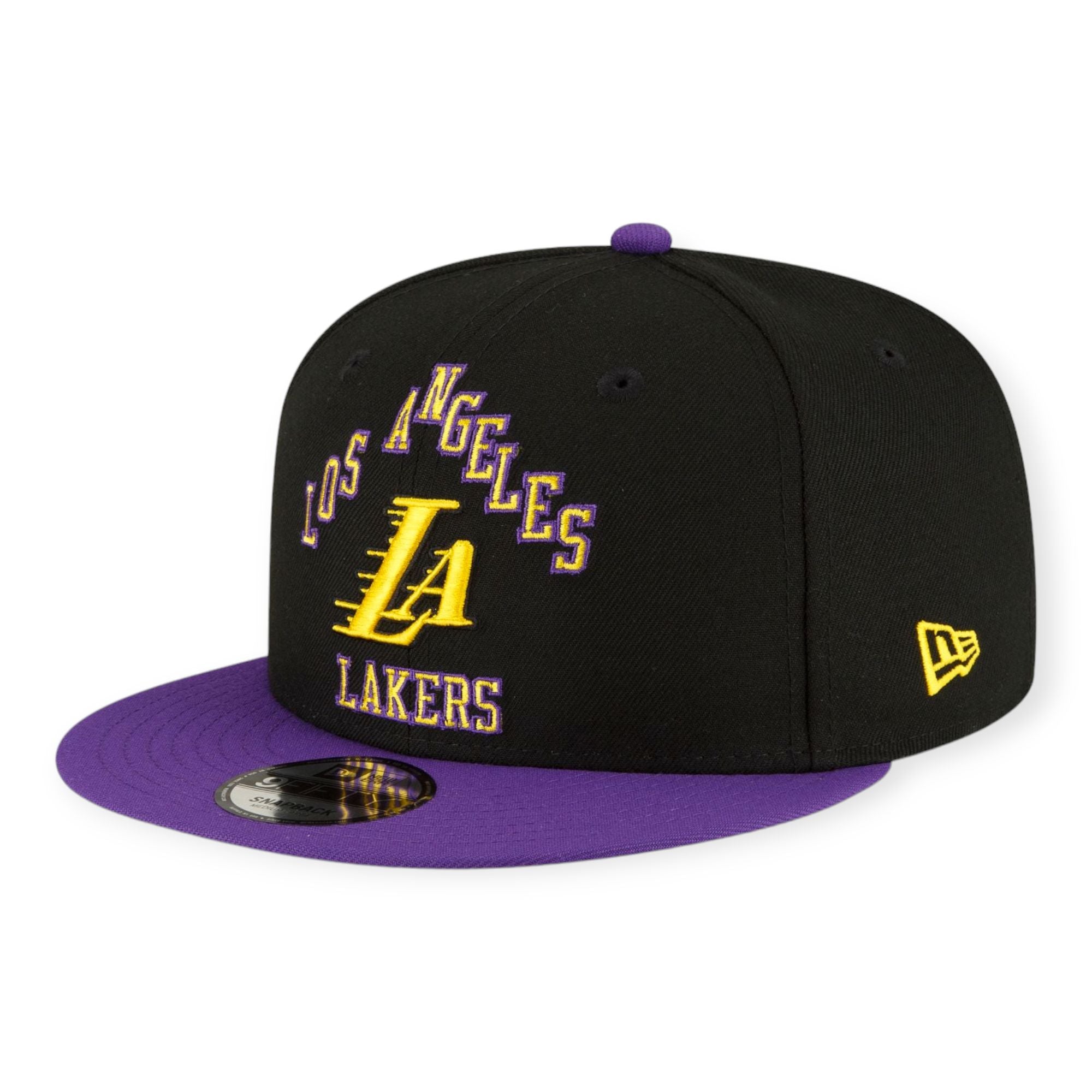 New Era Men los Angeles Lakers 2023 City Edition 9FIFTY Snapback (Black Yellow)-Black Yellow-OneSize-Nexus Clothing
