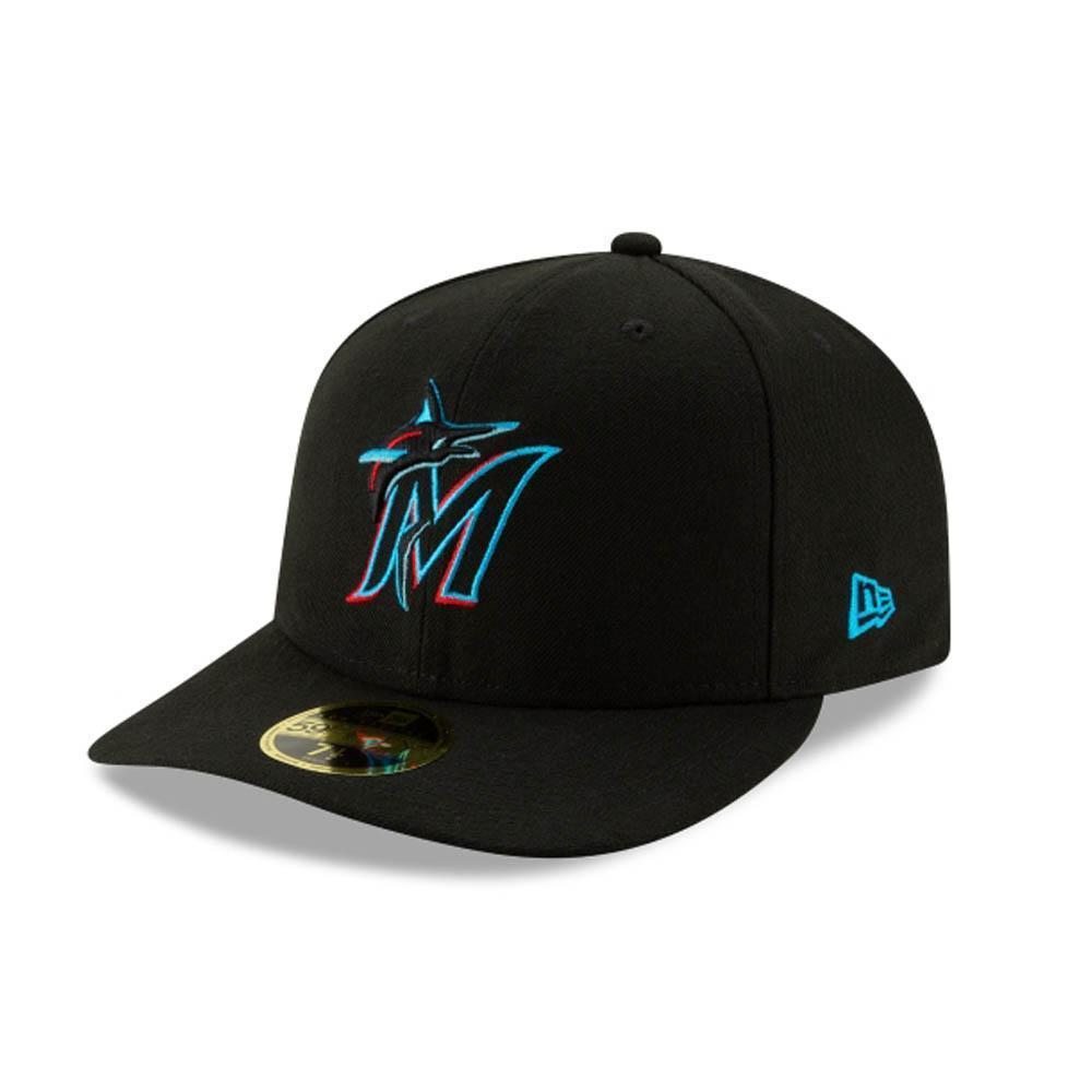 New Era Miami Marlins Fitted Hat Black