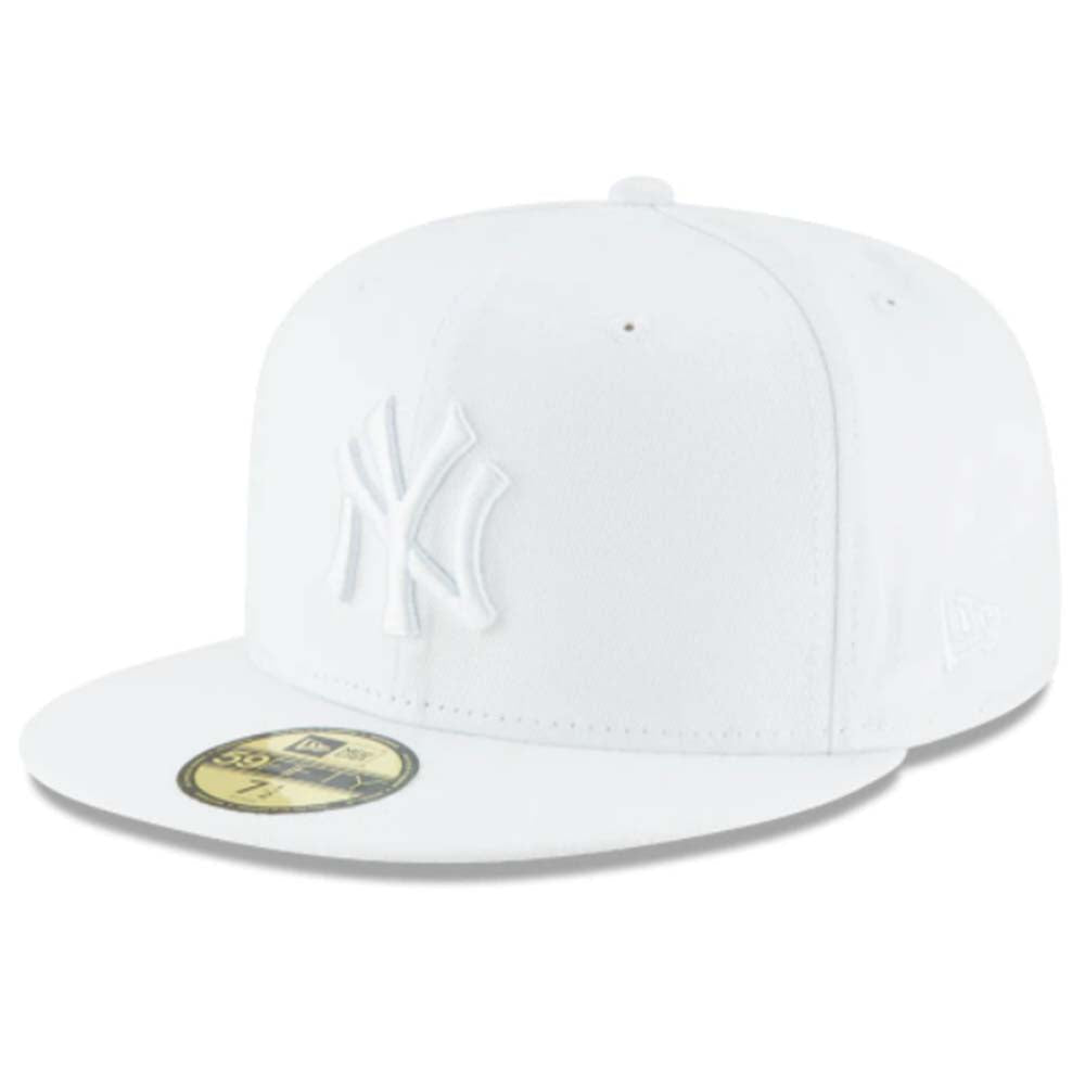 New Era New York Yankees All White Basic 59FIFTY Fitted-White-6 7/8-Nexus Clothing