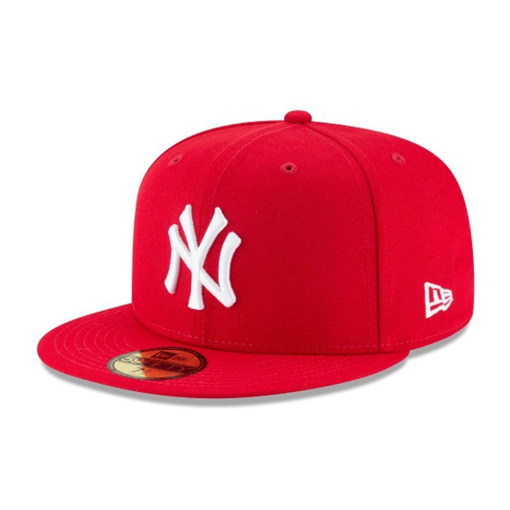 New Era New York Yankees Red White 59Fifty Fitted-Red White-6 7/8-Nexus Clothing