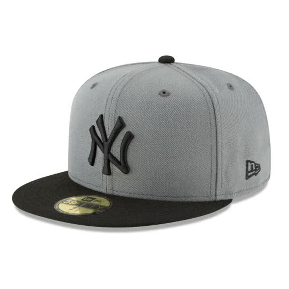 New Era New York Yankees Storm Gray Basic 59FIFTY Fitted-Gray Black-6 7/8-Nexus Clothing