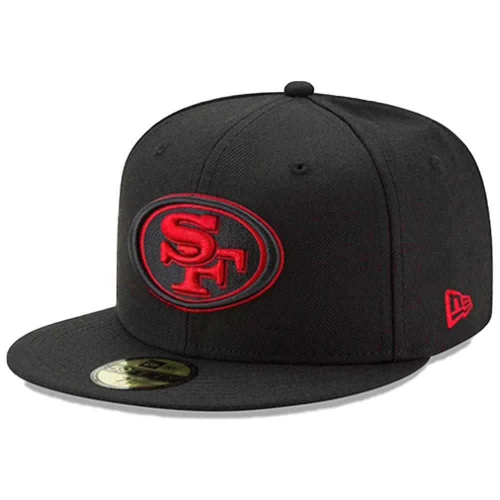 New Era San Francisco 49ERS NFL Basic 59FIFTY Fitted Red SF-Black RED SF Logo-6 7/8-Nexus Clothing