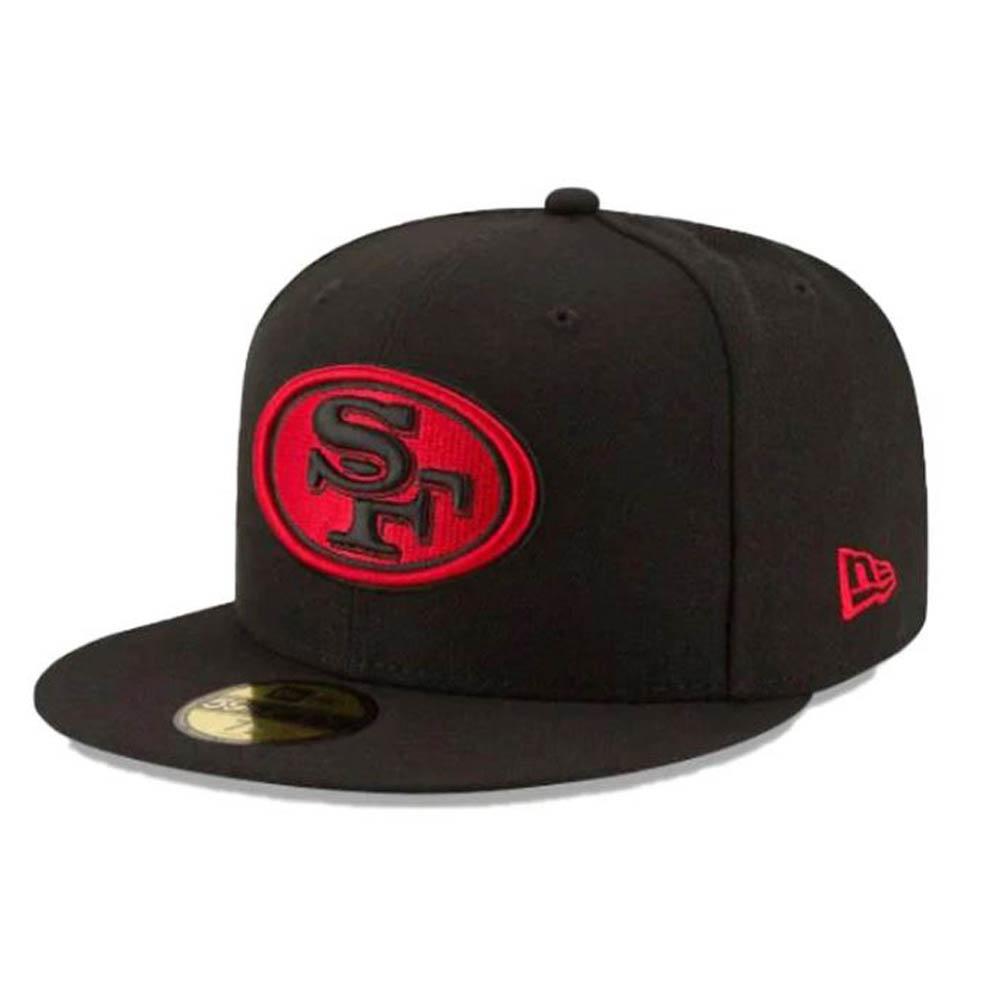 New Era San Francisco 49Ers NFL Basic 59Fifty Fitted Black SF Logo-Black BLACK SF Logo-7-Nexus Clothing