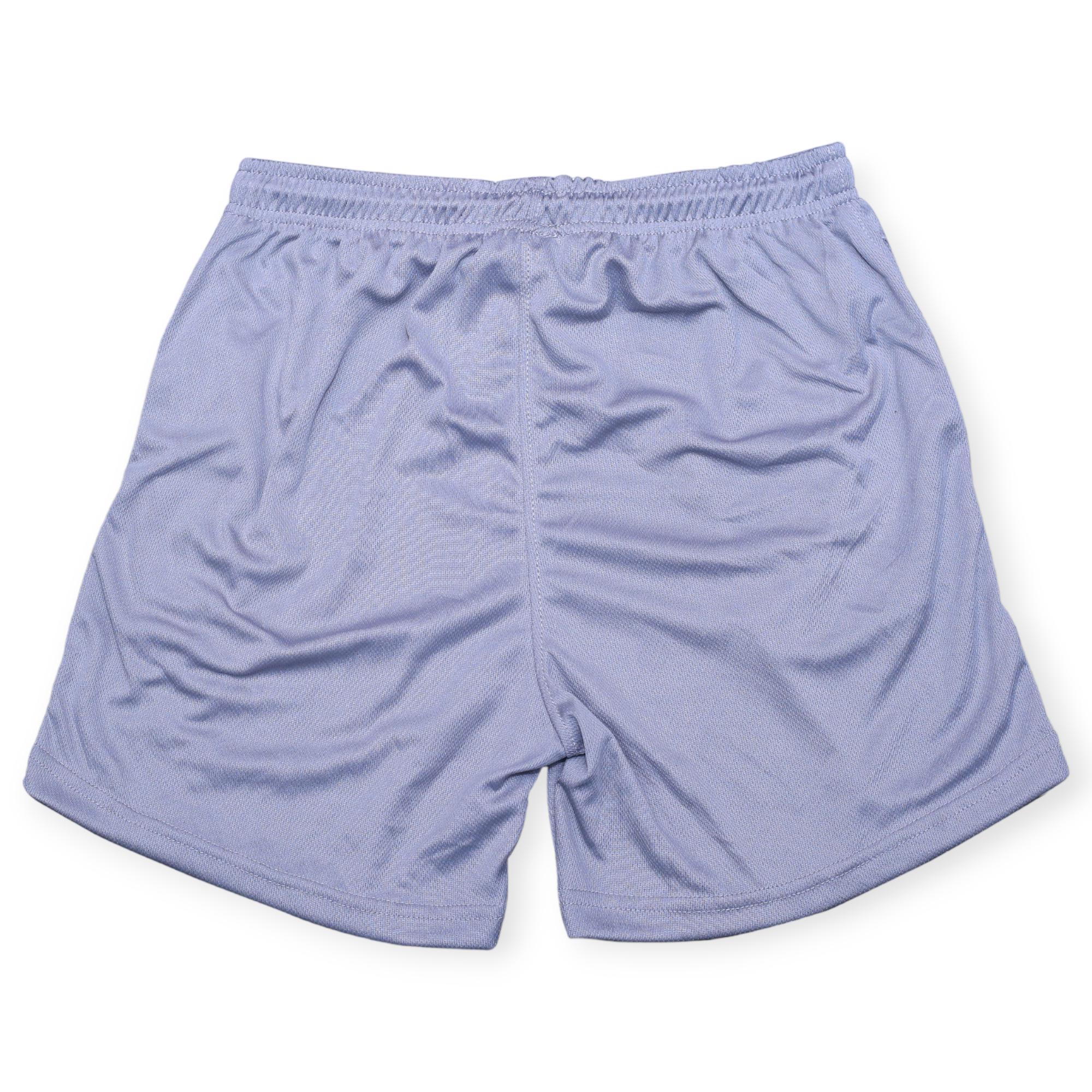 Nexus Clothing Men Basic Solid Mesh Breathable Mesh Shorts (Heather Grey)-Nexus Clothing