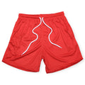 Nexus Clothing Men Basic Solid Mesh Breathable Mesh Shorts (Red)