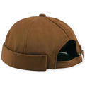 Nexus Clothing Men Brimless Rolled Cuff Docker Adjustable Skull Cap (Brown)