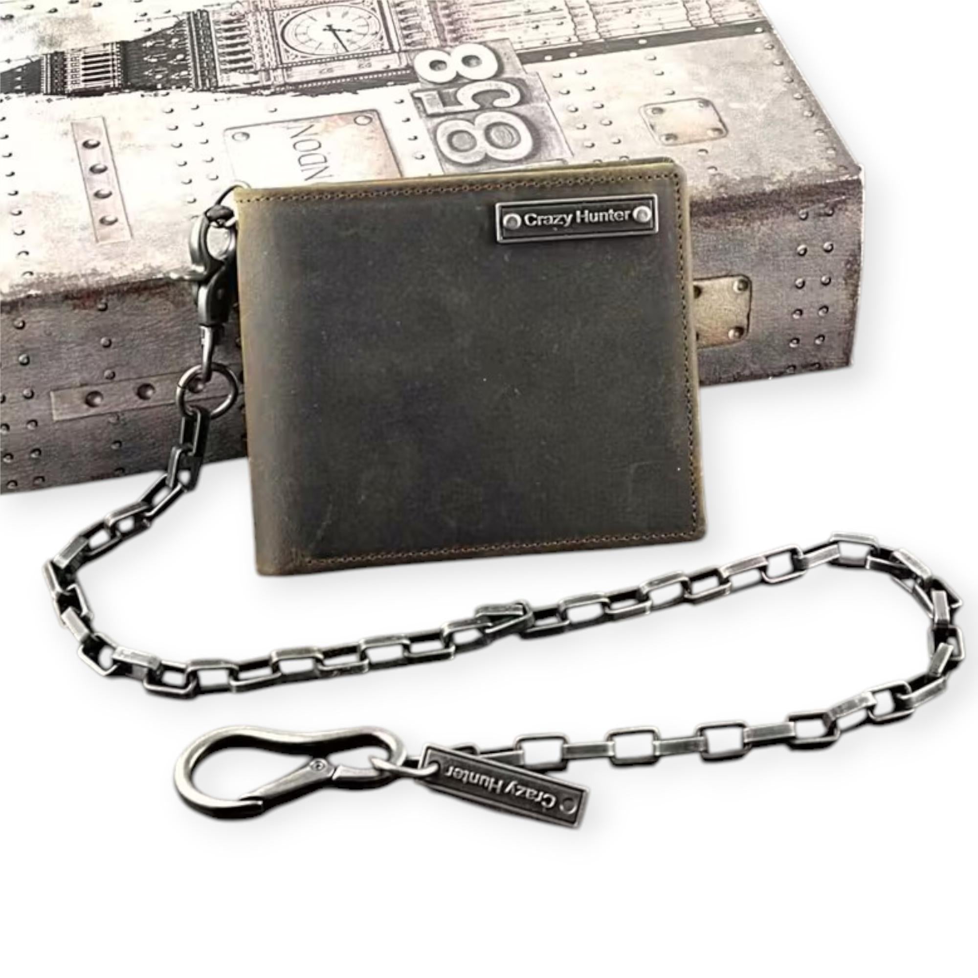 Nexus Clothing Wallet with Key Chain Men Genuine Leather (Brown)