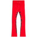 Nexus Clothing Men Lost Generation Stacked Sweatpants (Red Black)