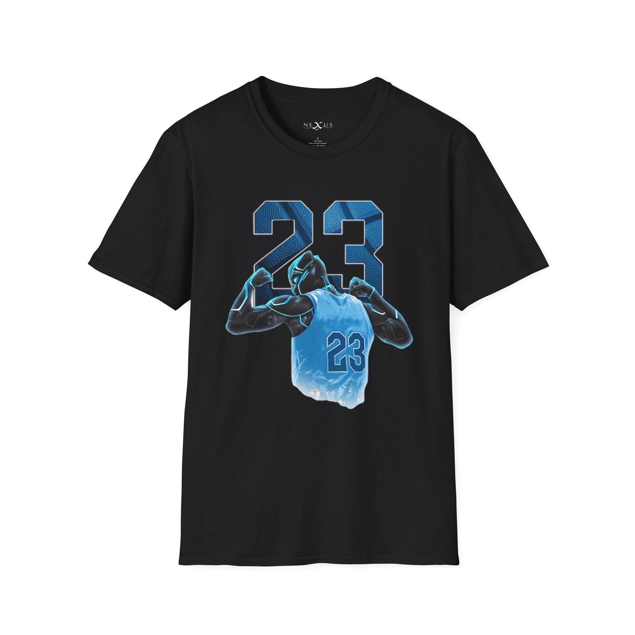Nexus Clothing Men Panther Number 23 Basketball Sneaker Soft style Tee (Black)-Black-X-Small-Nexus Clothing