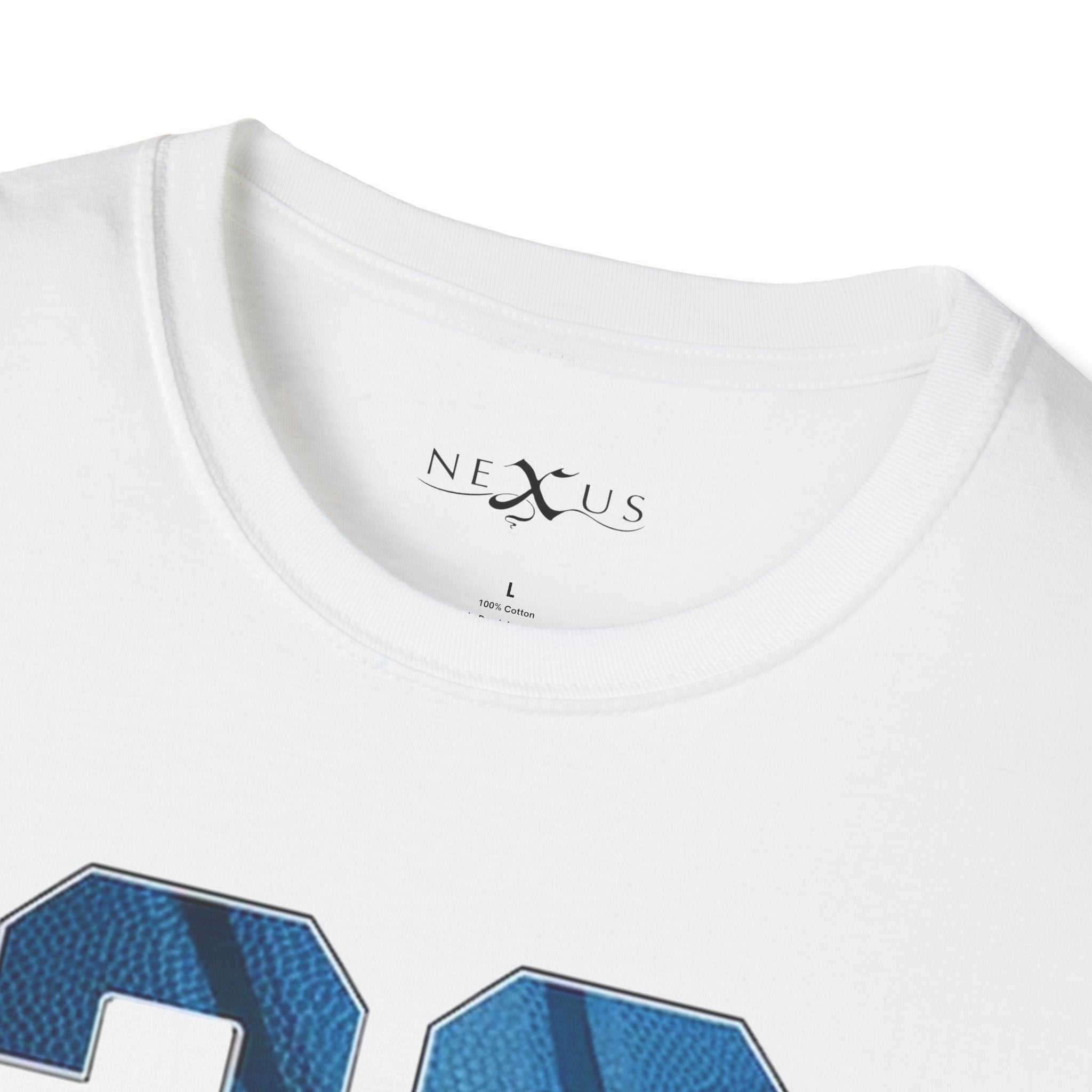 Nexus Clothing Men Panther Number 23 Basketball Sneaker Soft style Tee (White)-Nexus Clothing