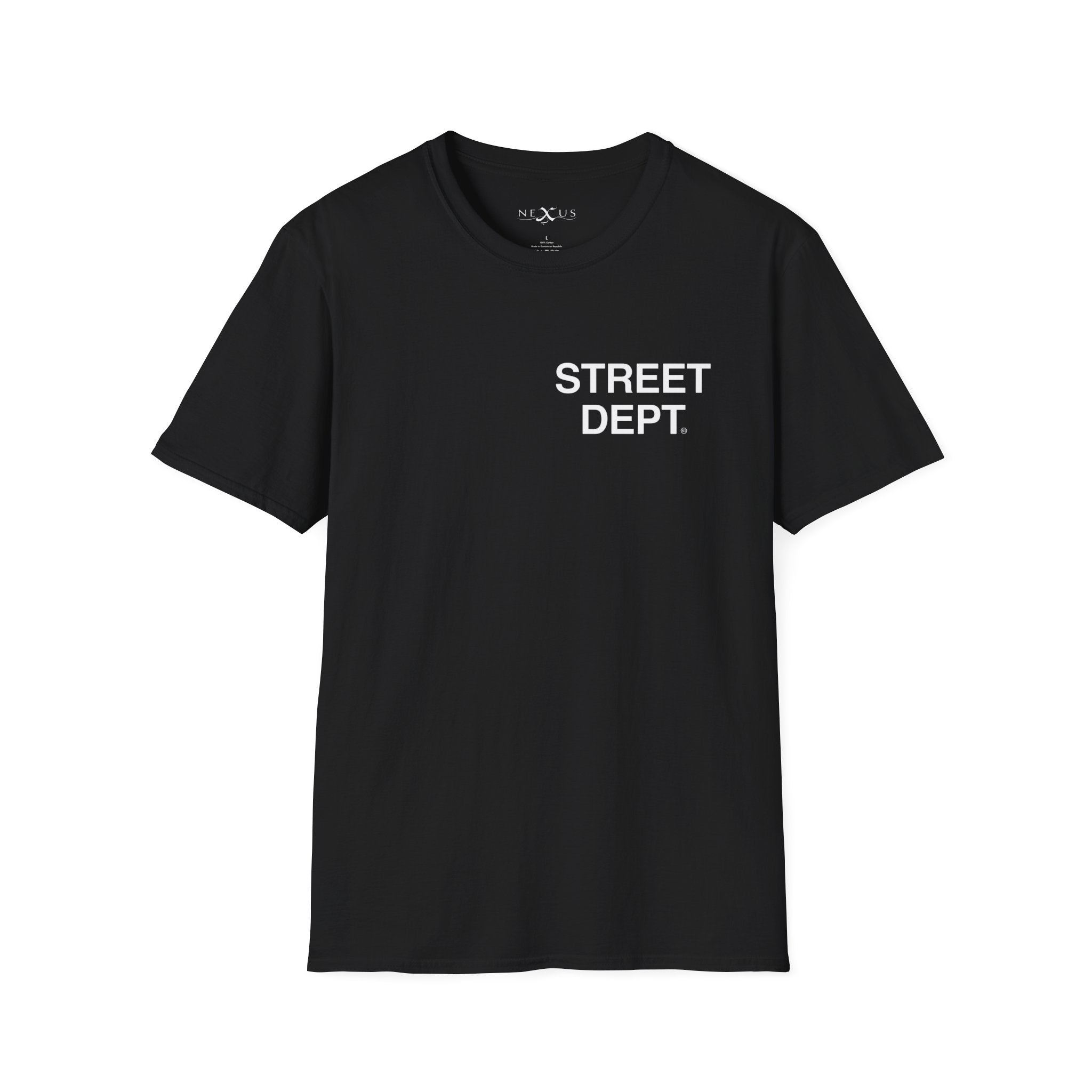Nexus Clothing Men Street Dept Soft Style T-Shirt (Black)-Black-Small-Nexus Clothing