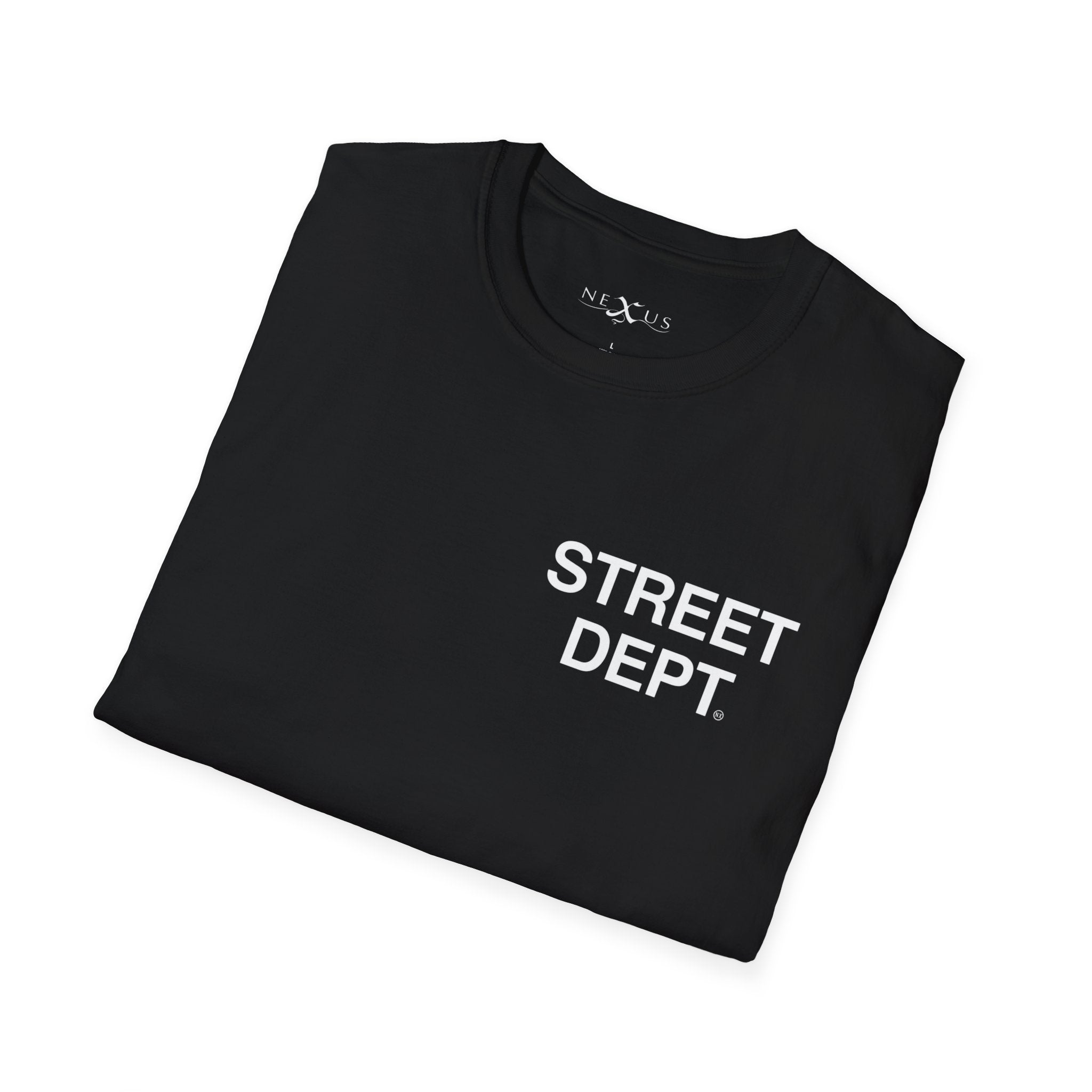 Nexus Clothing Men Street Dept Soft Style T-Shirt (Black)-Nexus Clothing