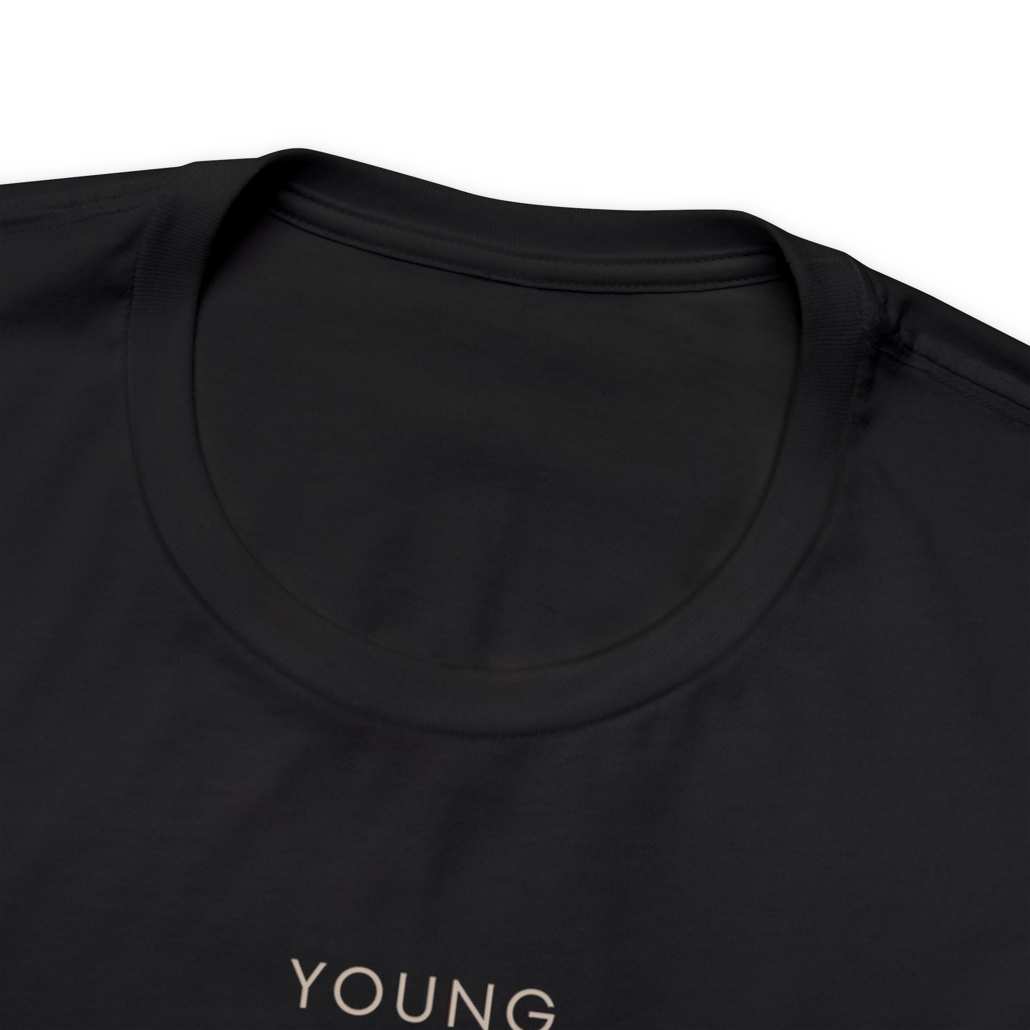 Nexus Clothing Men Young & Fearless Jersey Short Sleeve Tee (Black)-Nexus Clothing