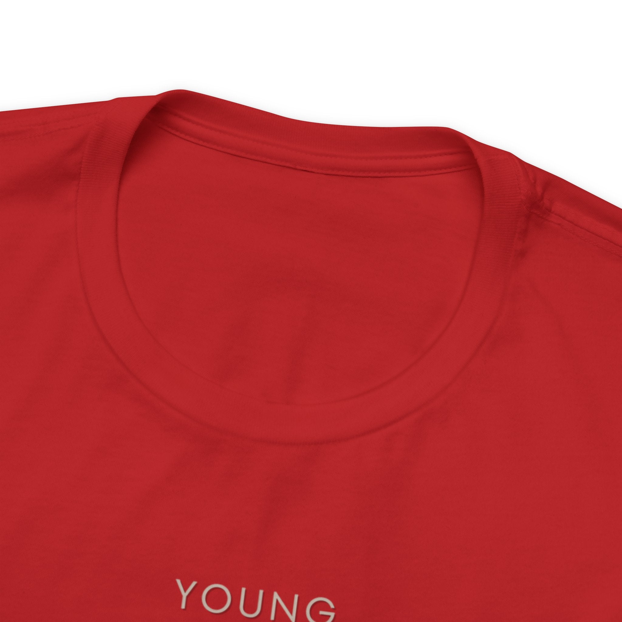 Nexus Clothing Men Young & Fearless Jersey Short Sleeve Tee (Red)-Nexus Clothing