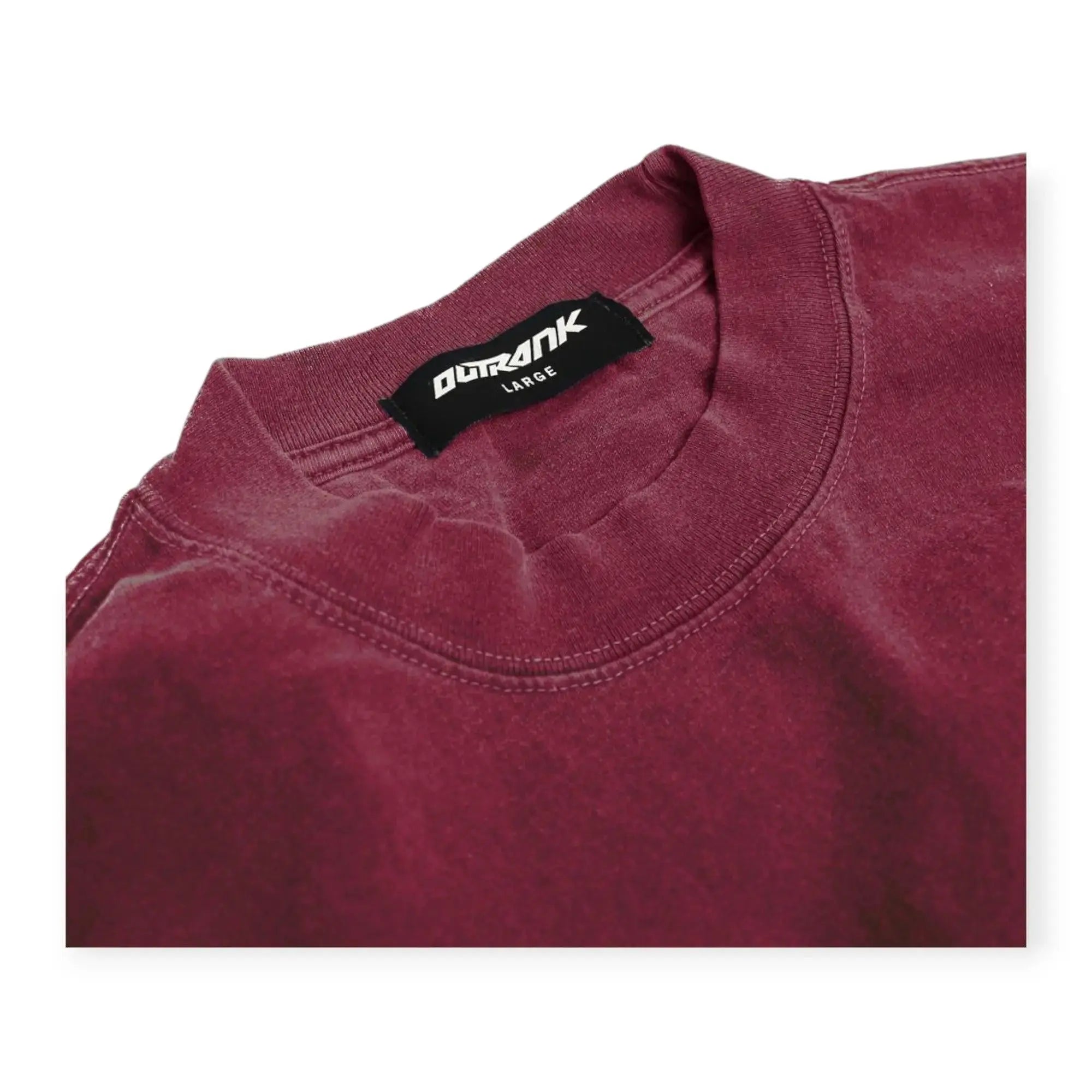 Outrank Brand Men RBDG T-shirt 3.0 (Burgundy)-Nexus Clothing