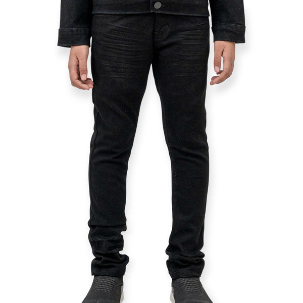 Premium Disaster Boys Ultra Stretch Skinny Jeans-Jet Black-Jet Black-8-Nexus Clothing