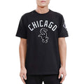 Pro Standard Men Chicago White Sox Stacked Logo Pro Team Shirt (Black)