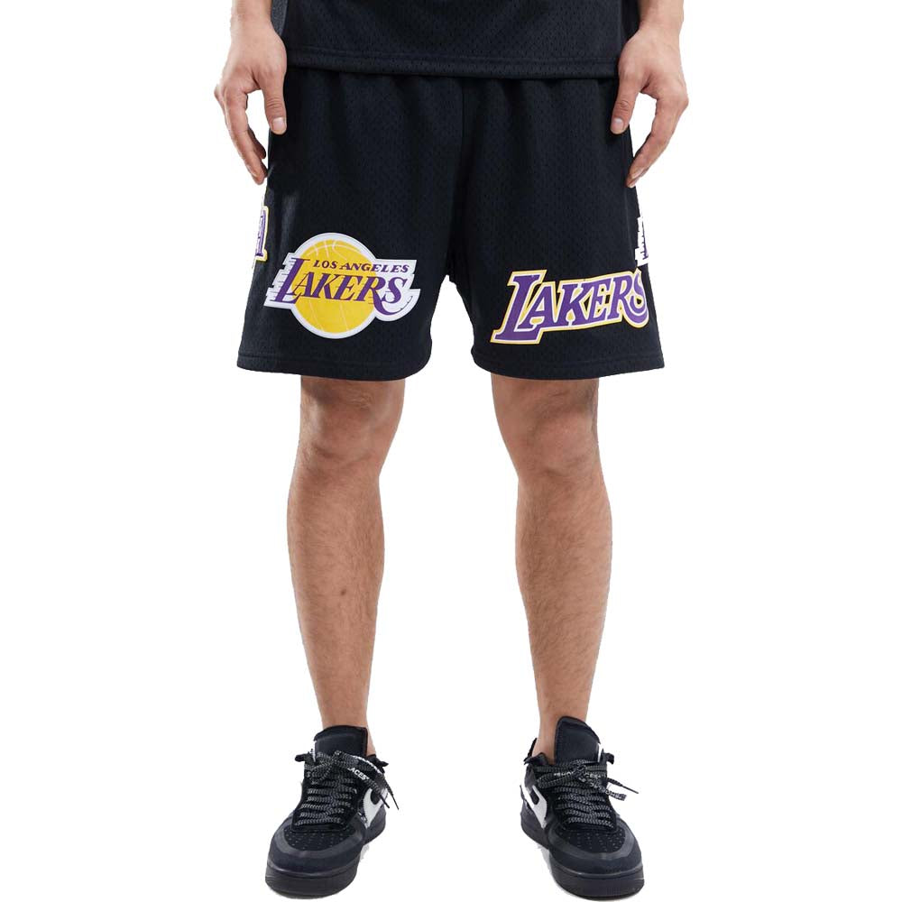 Pro Standard Men Los Angeles Lakers Mesh Short (Black)-Black-Small-Nexus Clothing