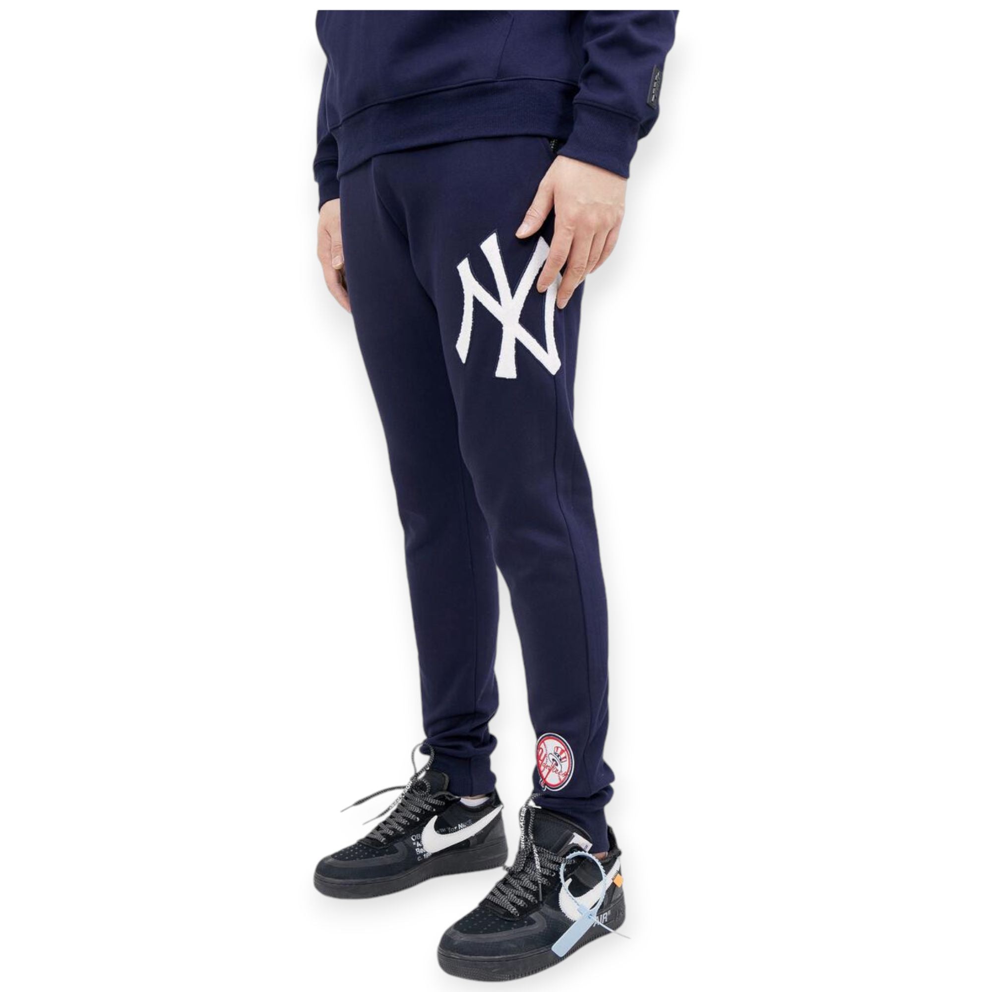 Pro Standard Men New York Yankees Logo Joggers(Navy)-Navy-XXX-Large-Nexus Clothing