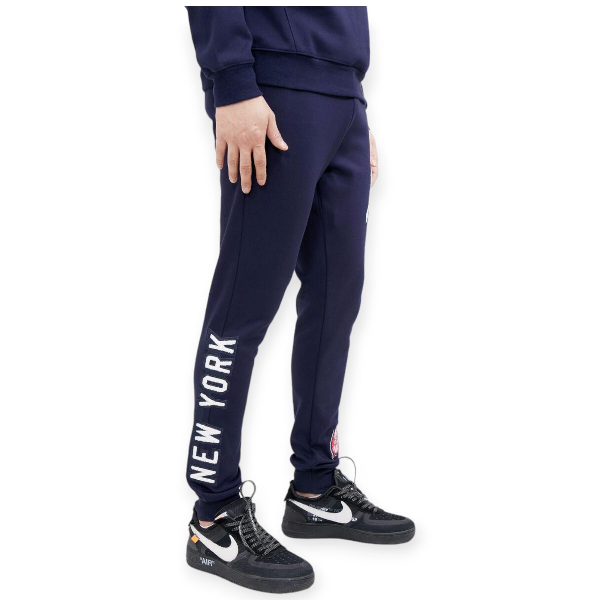 Pro Standard Men New York Yankees Logo Joggers(Navy)-Navy-XXX-Large-Nexus Clothing